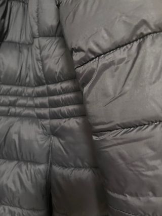 Abrigo largo acolchado negro talla M