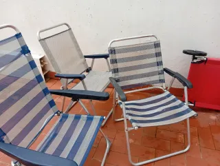 Sillas playeras con transportador
