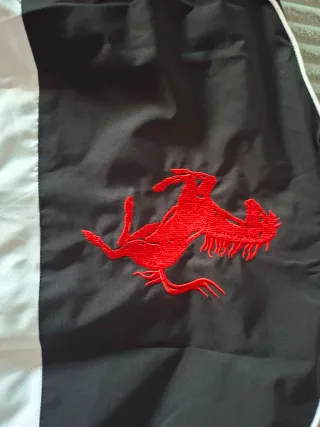 Chaqueta Ferrari Retro Negra y Blanca