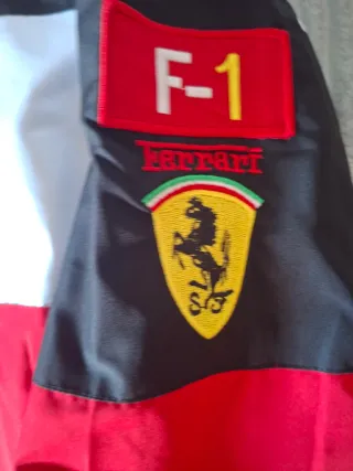 Chaqueta Ferrari Retro Negra y Blanca