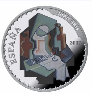 Moneda Plata 10€ Juan Gris & Degas 2017 España