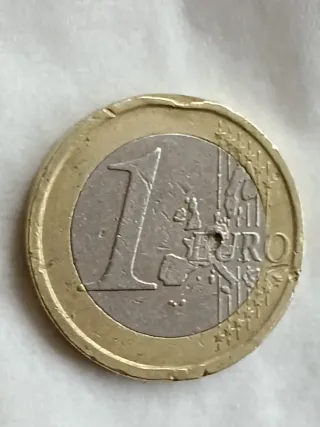 Moneda 1 Euro Italia 2002 Vitruvio