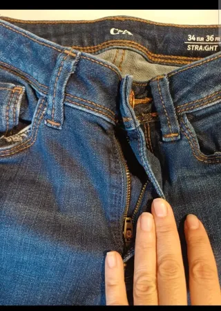Calças de ganga C&A Straight 34