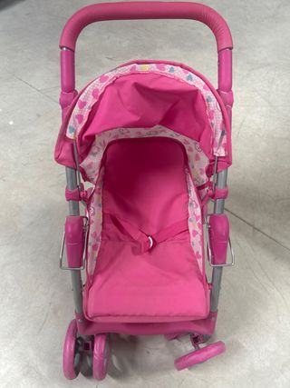 Carretto di gioco per bambole rosa