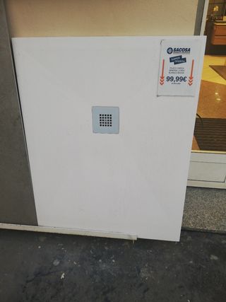 Plato de ducha carga mineral 100x80x3.