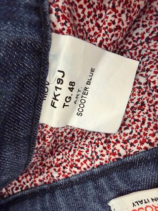 Jeans Falko Rosso Uomo Taglia 48 Blu
