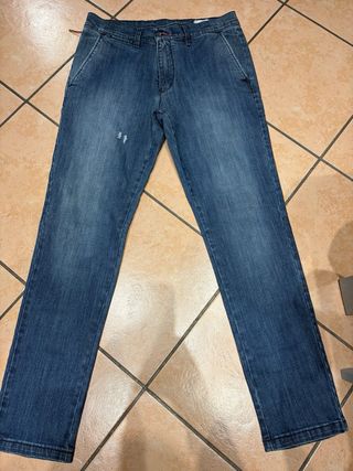Jeans Falko Rosso Uomo Taglia 48 Blu