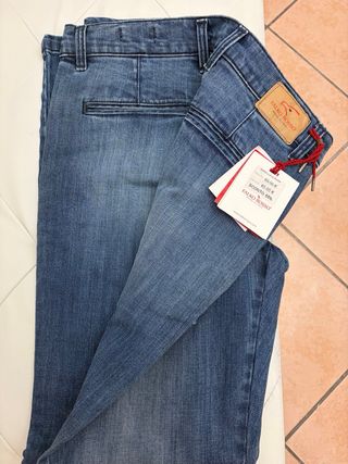 Jeans Falko Rosso Uomo Taglia 48 Blu