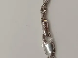 Bracciale vintage spina di pesce torchon argento