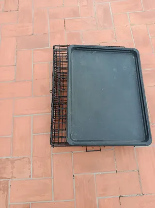 Jaula Perros Plegable Negra