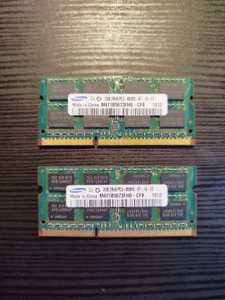 2x Samsung 2GB DDR3 RAM PC3-8500S