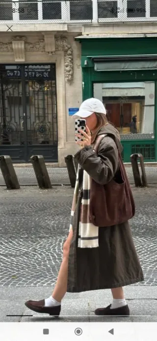 Trench encerado verde