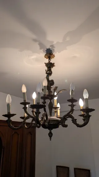 Lampara de araña de Sirena