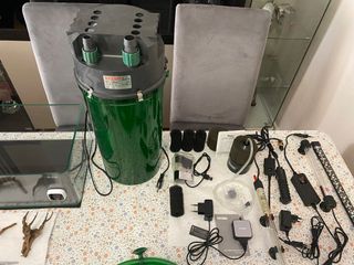 Acuario 17L Panorámico + Accesorios