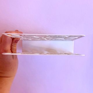 Servilletero IKEA LIKSIDIG blanco floral (nuevo)