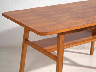 Mesa centro madera maciza vintage 1960