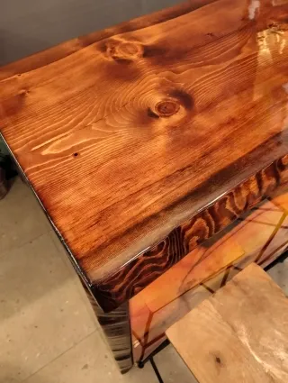 Barra de bar de madera