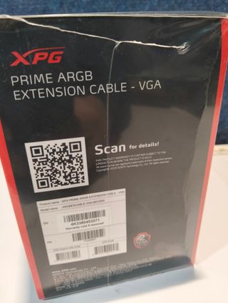 Cable extensor VGA ARGB 8-pin XPG PRIME iluminación LED