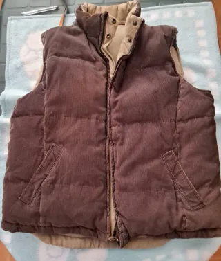 Chaleco pana grueso marrón XL