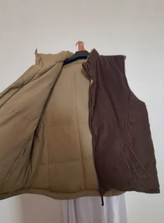 Chaleco pana grueso marrón XL