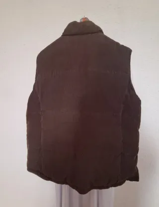 Chaleco pana grueso marrón XL