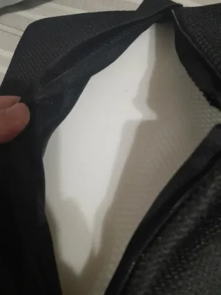 Cojín Lumbar Silla Escritorio Tela Negra