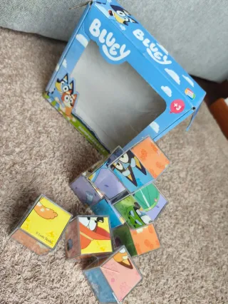 6 Puzzles Cubos Bluey