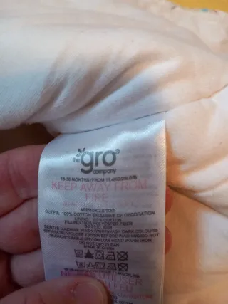 Saco dormir bebé Grobag 18-36 meses