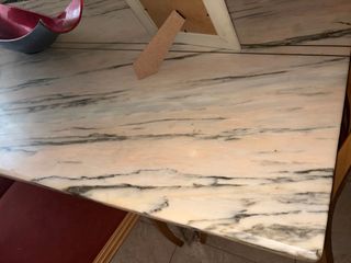 Mesa de comedor de mármol con 6 sillas