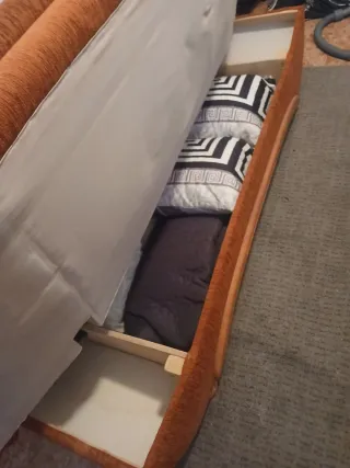 Sofá Cama Libro con Almacenamiento