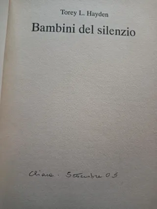 Libro. Bambini del silenzio.