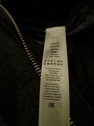 Giacca Liu Jo nera montone invernale