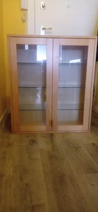 Vitrina salón roble
