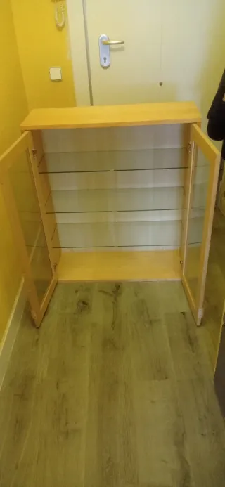 Vitrina salón roble