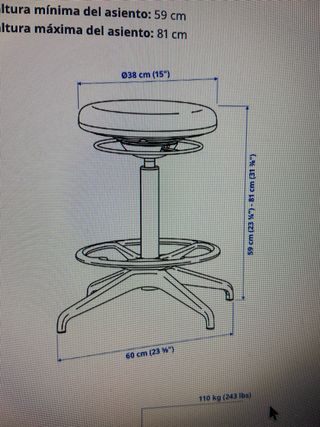 Taburete alto elevable ikea
