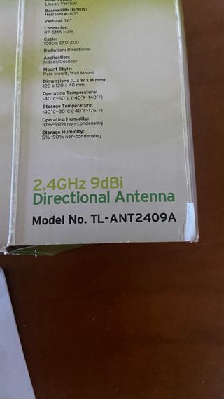 Antena Direccional TP-LINK 2.4GHz 9dBi