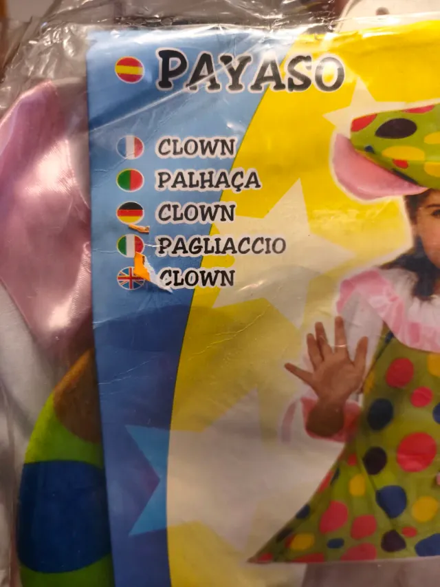 Disfraz Payaso Infantil 10/12 Años