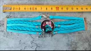 Pulsera Stitch y Ángel ajustable Infinity Love