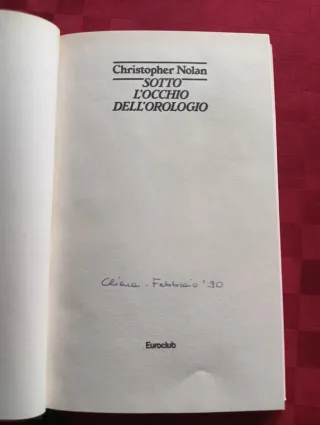 Libro. Sotto l'occhio dell'orologio.