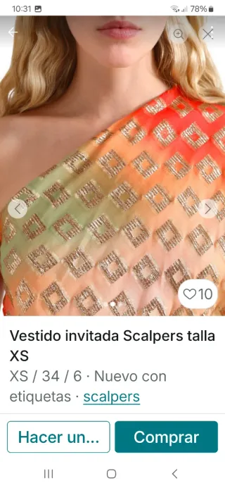 Vestido fiesta Scalpers multicolor