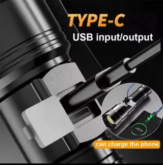 Linterna LED Táctica Zoom