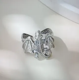 Anello Unisex Gotico Punk Regolabile Nuovo