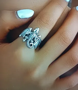 Anello Unisex Gotico Punk Regolabile Nuovo