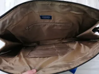 Bolso Maletín Beige y Marrón nuevo.