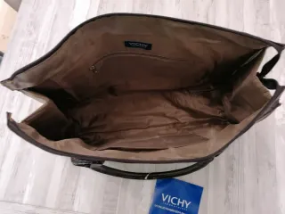 Bolso Maletín Beige y Marrón nuevo.