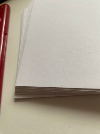 Tarjetas cartulina blanca rígidas 14.5x10.5