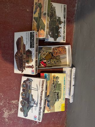 Maquetas tanques y aviones 1975-78