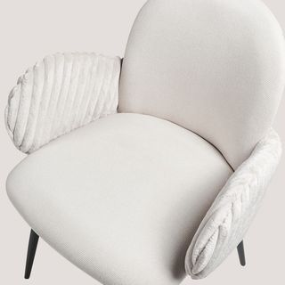 Due Sgabelli da Bar (111cm) Imbottiti, Bianchi