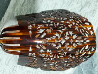 Peineta Mantilla Carey Marrón