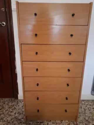 Cajonera de madera 7 cajones